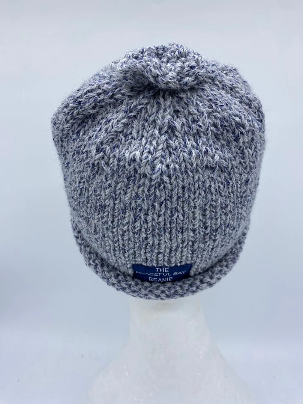 CLASSIC BEANIE - blue grey twist