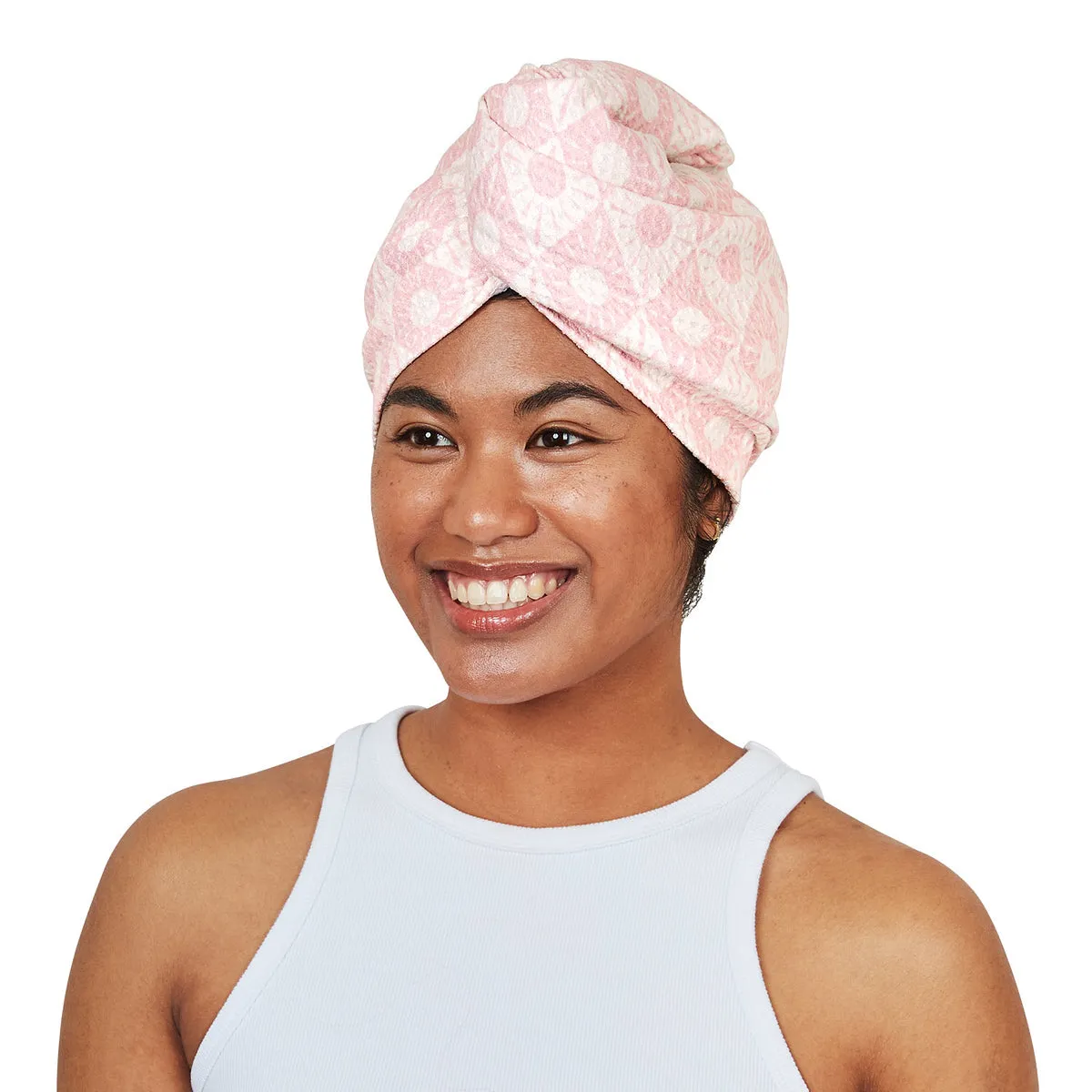 Dock & Bay Hair Wrap - Quick Dry Hair Towel - Geometric Gems (4)