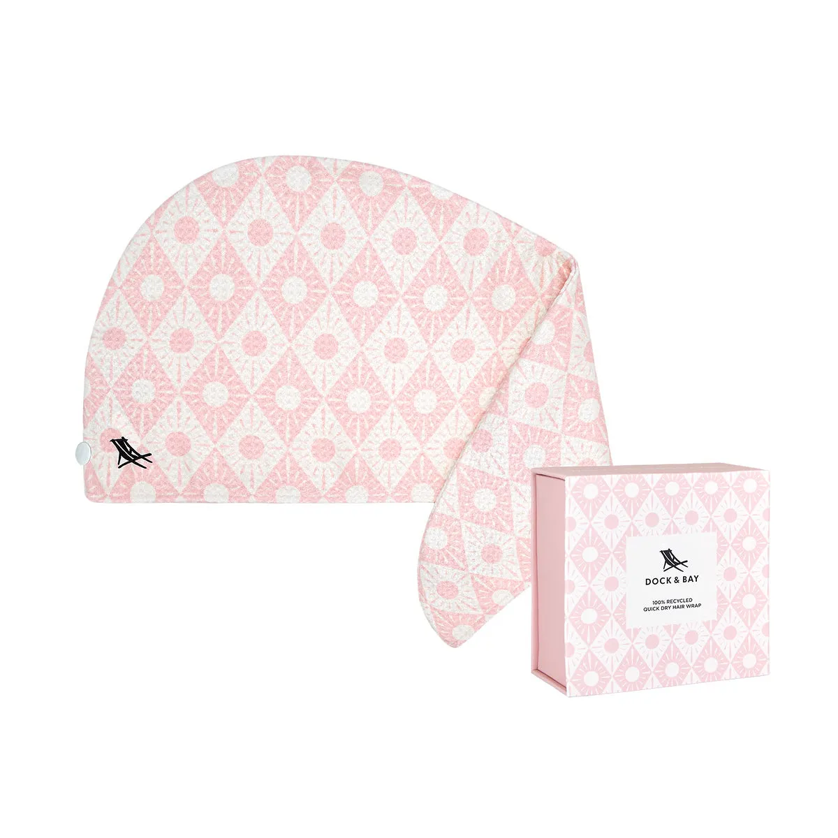 Dock & Bay Hair Wrap - Quick Dry Hair Towel - Geometric Gems (4)