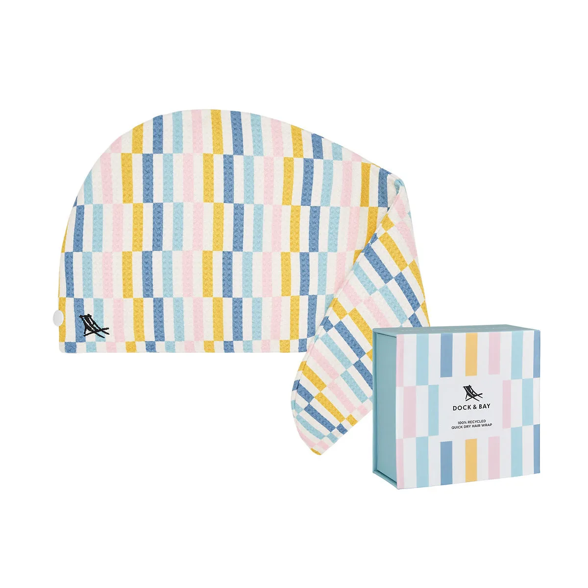 Dock & Bay Hair Wrap - Quick Dry Hair Towel - Geometric Gems (4)