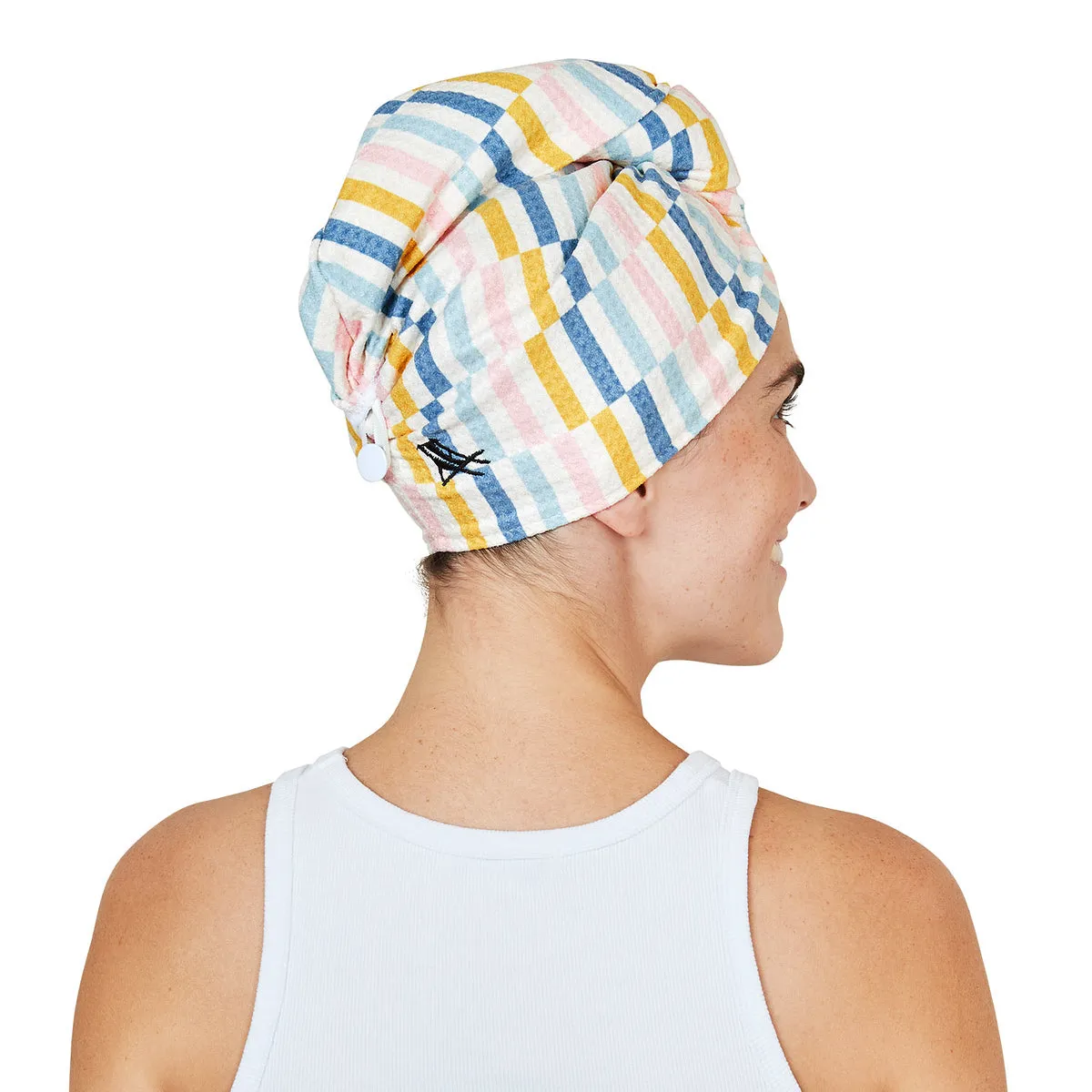 Dock & Bay Hair Wrap - Quick Dry Hair Towel - Geometric Gems (4)