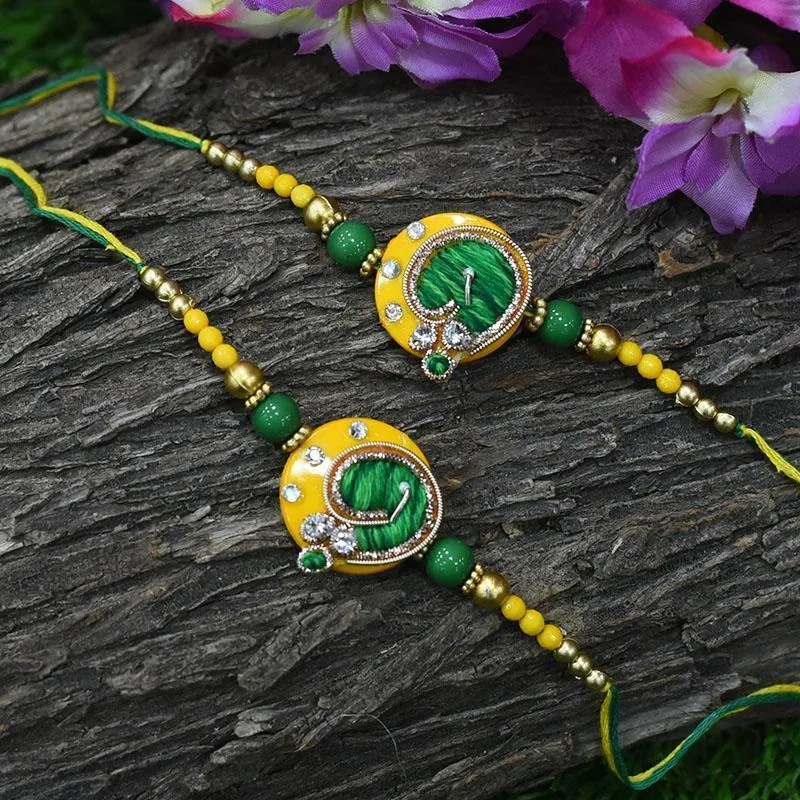 Elegant Beaded Rakhi