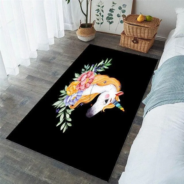 Elegant Unicorn Rug