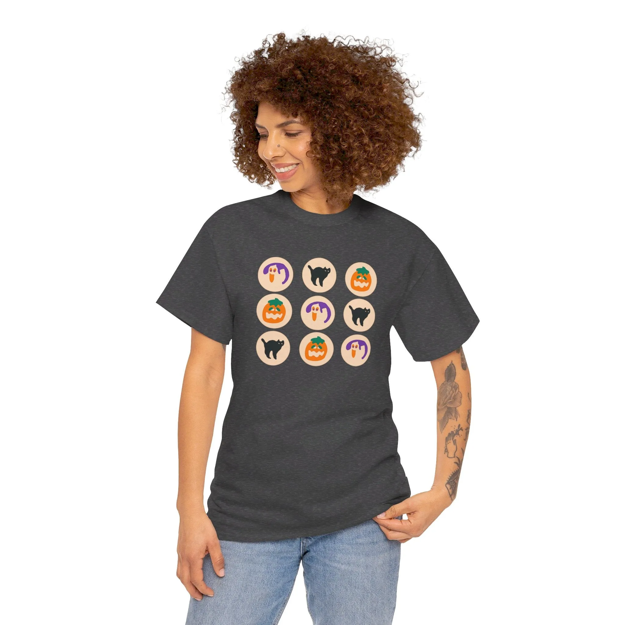 Halloween Cookie Unisex Heavy Cotton Tee