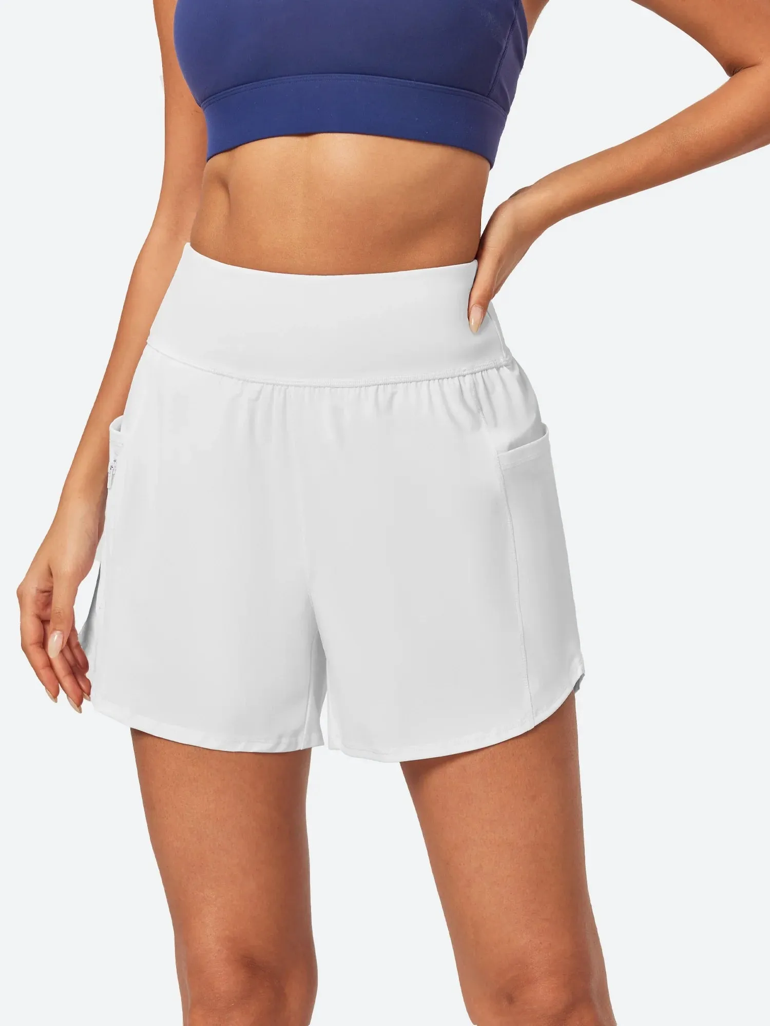 IUGA 5'' High Waisted Quick Dry UPF 50  Swim Board Shorts