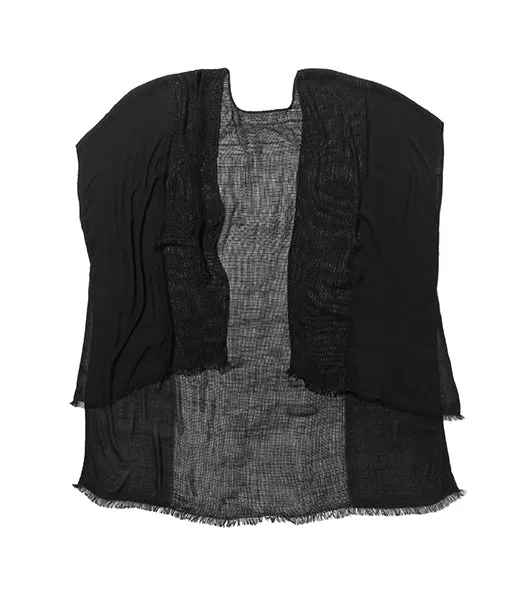 Local Beach Black Luxe Kimono Cover Up