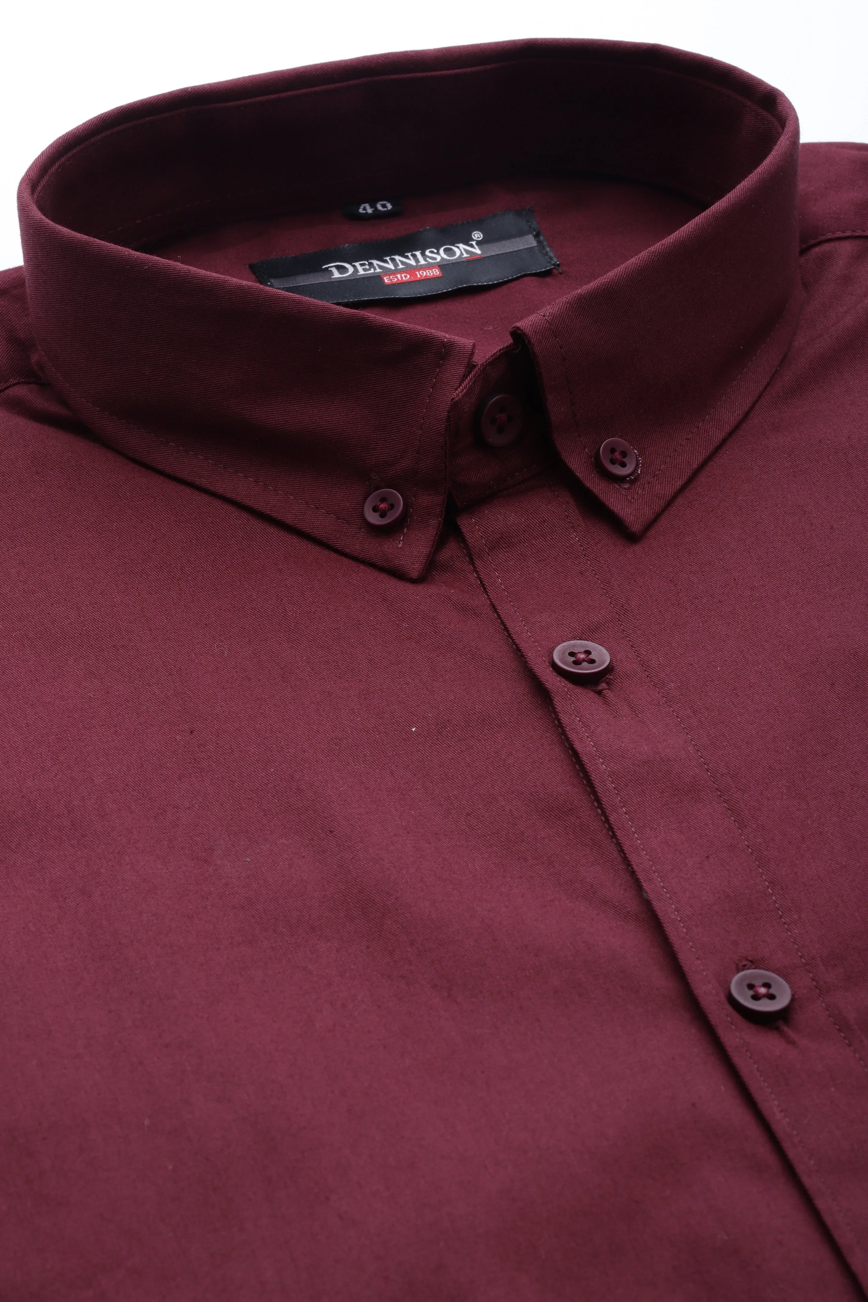 Men Maroon Smart Slim Fit Bio-Engineered Quick-Dry Odour-Free Formal Shirt