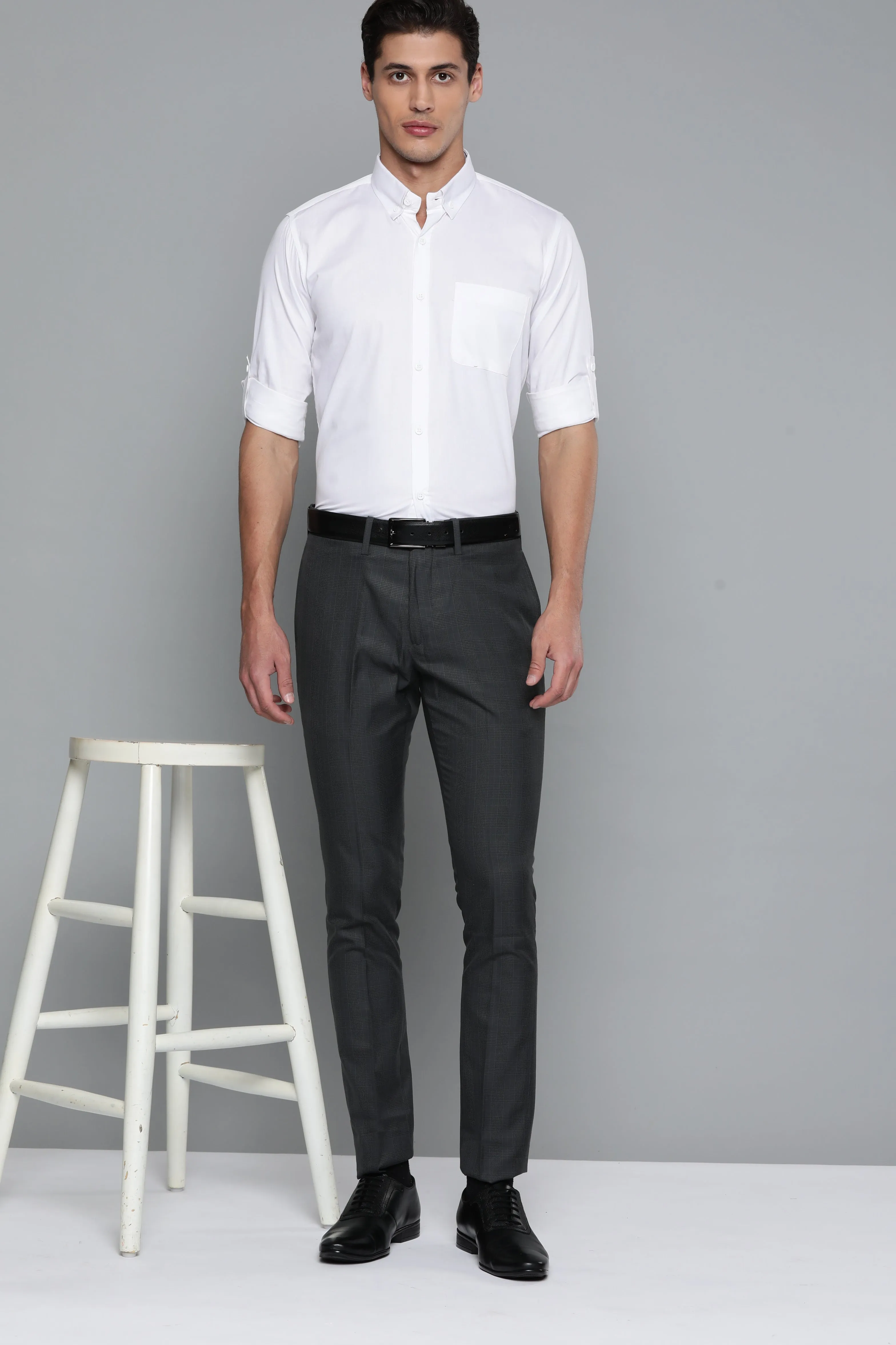 Men White Smart Slim Fit Bio-Engineered Quick-Dry Odour-Free Formal Shirt