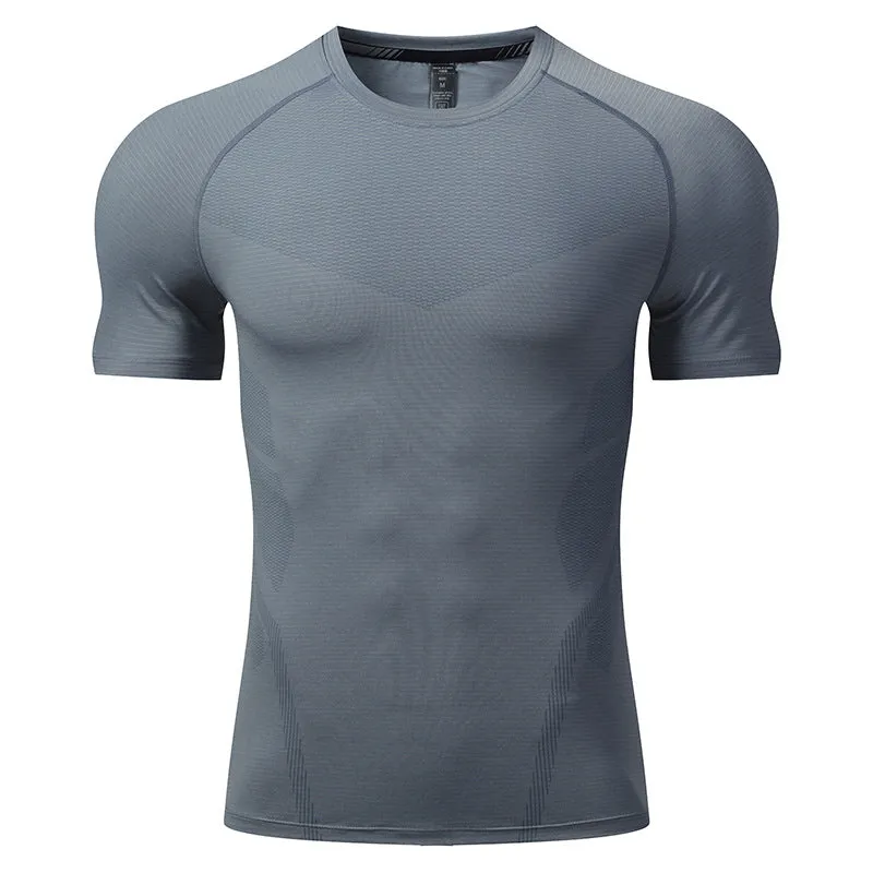 Men's Comfortable Breathable Quick Dry Crew Neck Short Sleeve Top