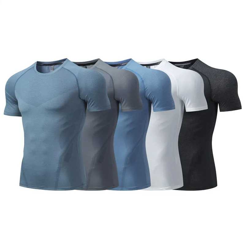 Men's Comfortable Breathable Quick Dry Crew Neck Short Sleeve Top