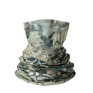 Misty Green Python Faceguard Anti Pollution Scarf Face Cover