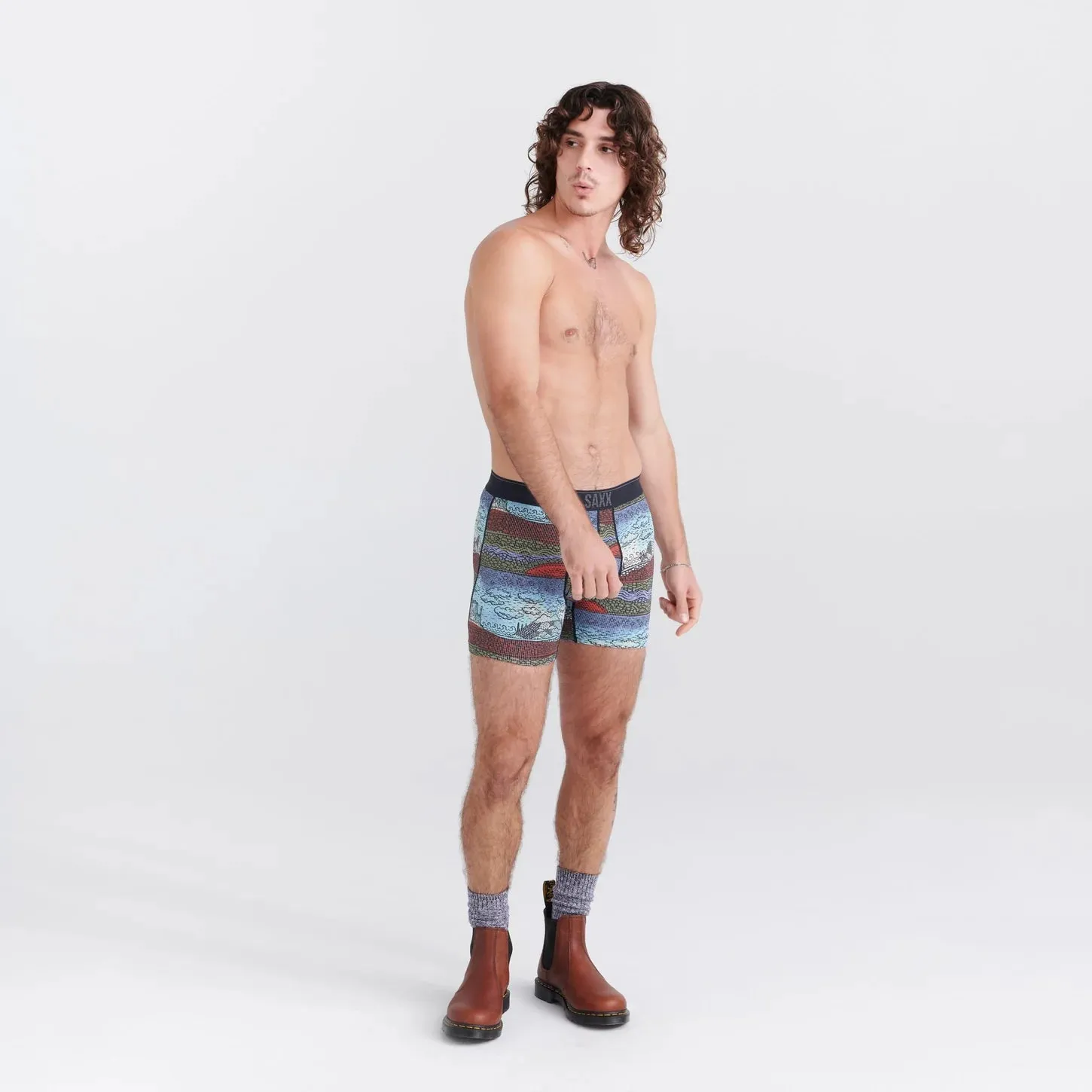 SAXX Quest Quick Dry Mesh Boxer Brief - Elements Multi - SXBB70F ELM