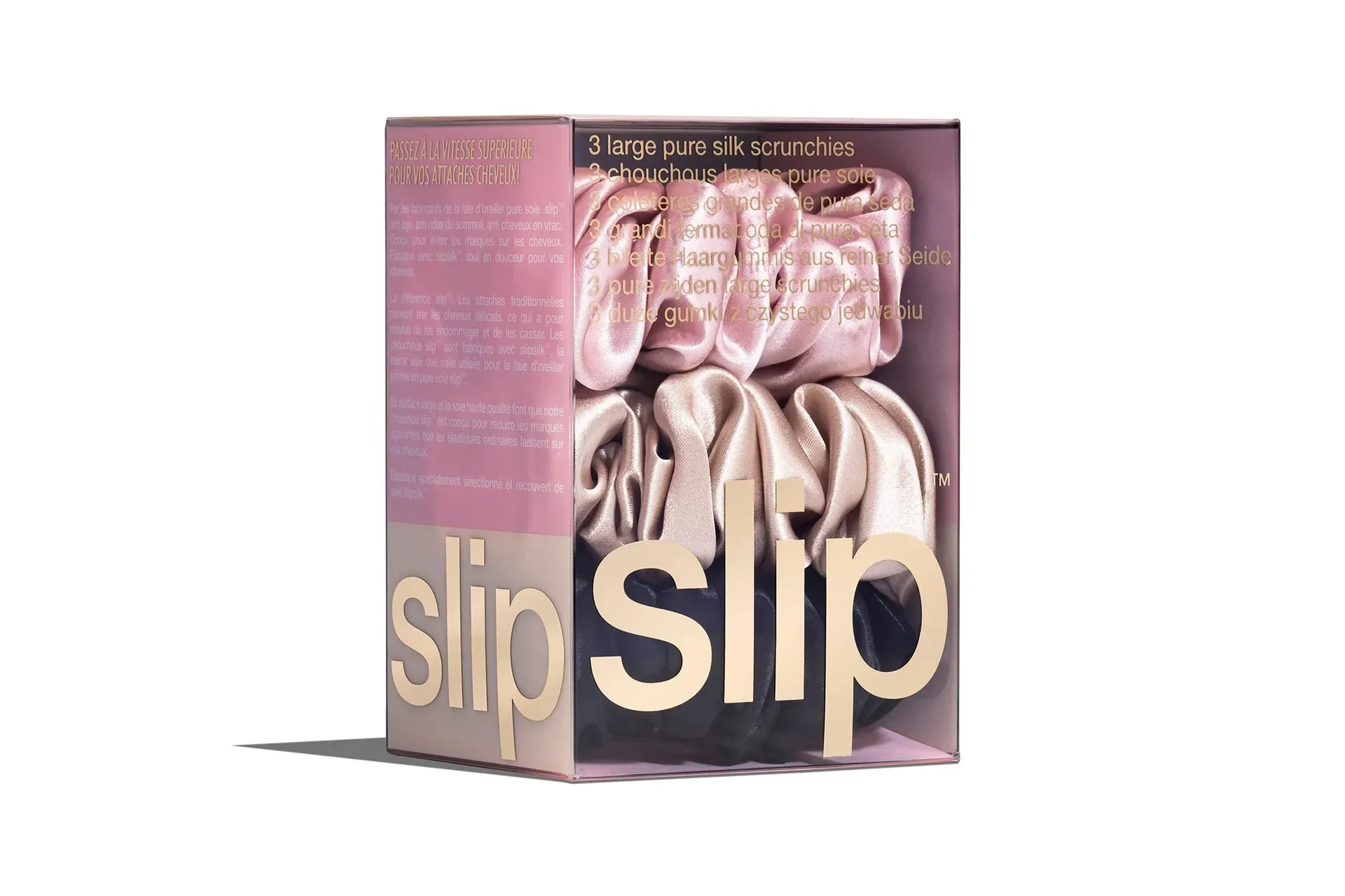 Silk Slip Multi Large Scrunchies