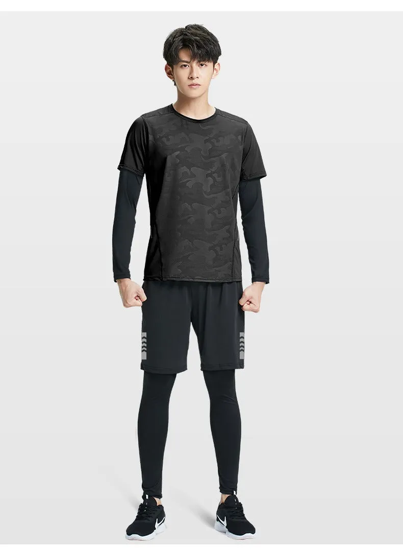 Stylish Elastic Professional Sports 4-piece Set A