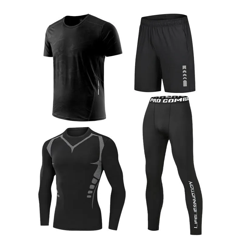 Stylish Elastic Professional Sports 4-piece Set B