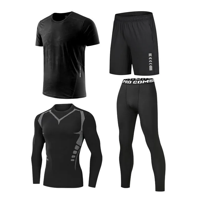 Stylish Elastic Professional Sports 4-piece Set B