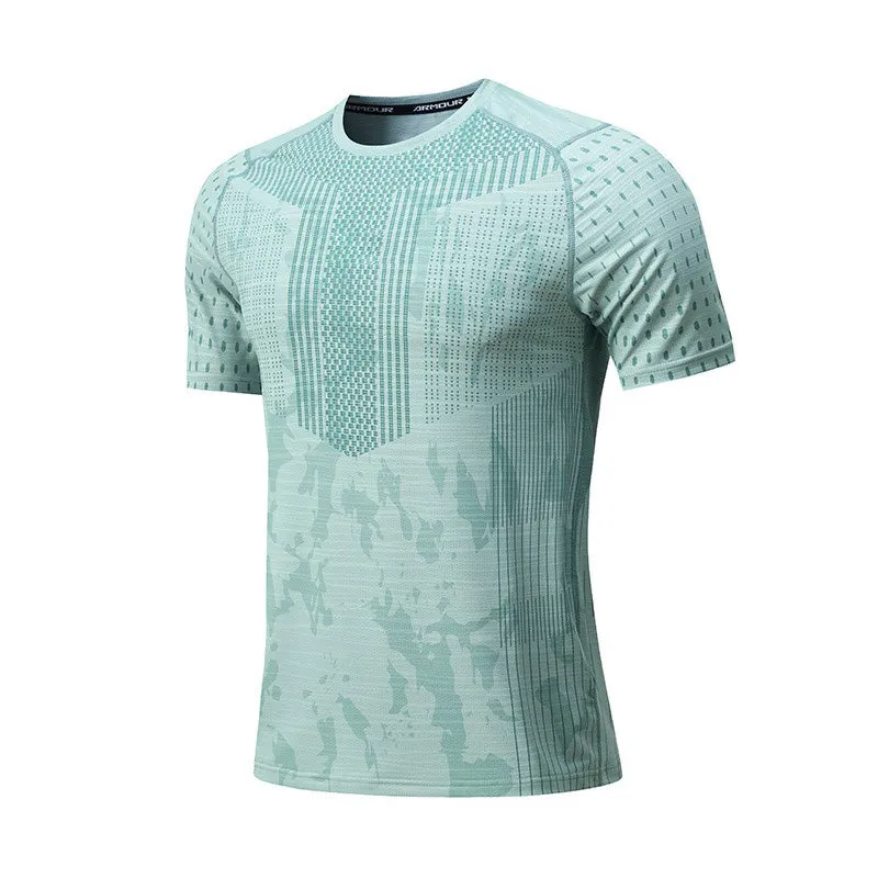 Stylish Ice-Silk Round Neck Lightweight Short-Sleeve T-Shirt