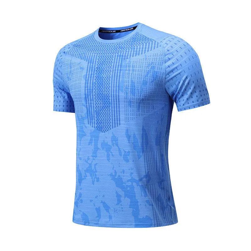Stylish Ice-Silk Round Neck Lightweight Short-Sleeve T-Shirt