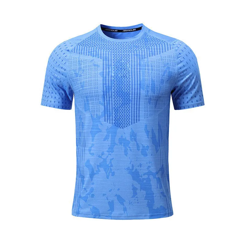 Stylish Ice-Silk Round Neck Lightweight Short-Sleeve T-Shirt