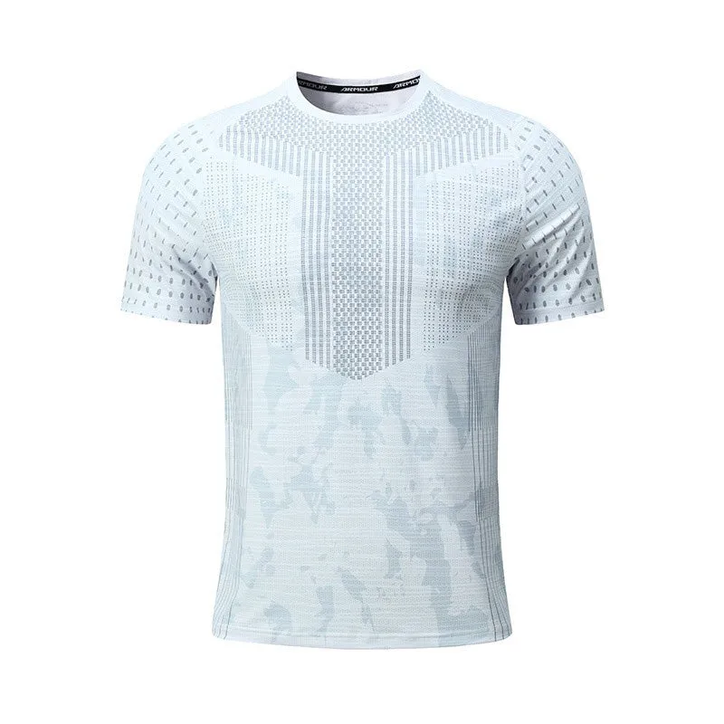 Stylish Ice-Silk Round Neck Lightweight Short-Sleeve T-Shirt